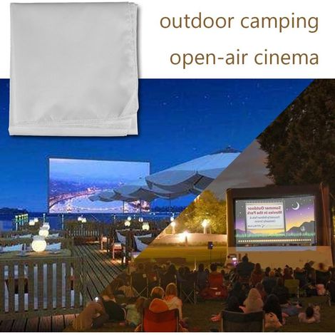 Écran de Projection Portable Blanc 120 Pouces Format 16:9 - Toile pour Vidéoprojecteur (1/5)