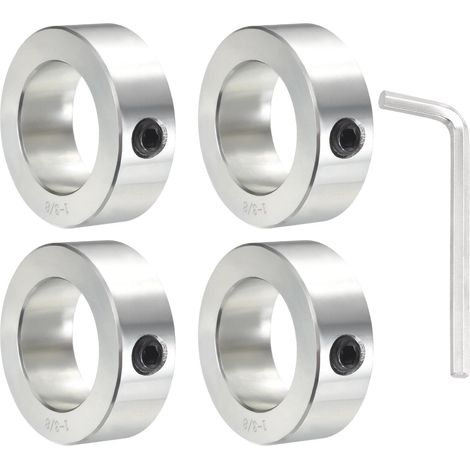 4Pcs 1-3/8" Alésage Bague D'Arbre À Vis Acier Carbone Zingué Ton (1/5)