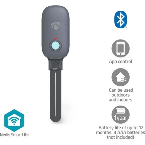 Nedis SmartLife sensor de humedad y temperatura gris