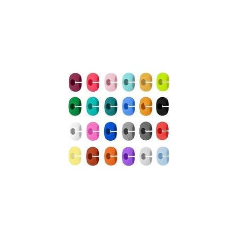 Set di 48 segnabicchieri in silicone, multicolore, riutilizzabili, per bicchieri da vino e champagne - Crezuo