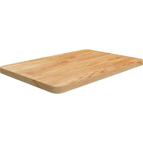 vidaXL Encimera baño madera maciza tratada marrón claro 60x40x2,5 cm (1/4)