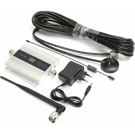 Amplificateur de Signal GSM 900MHz Répéteur 2G 3G 4G Amplificateur Cellulaire LTE DCS 1800 2100 Pour Téléphone Portable - UE (1/3)