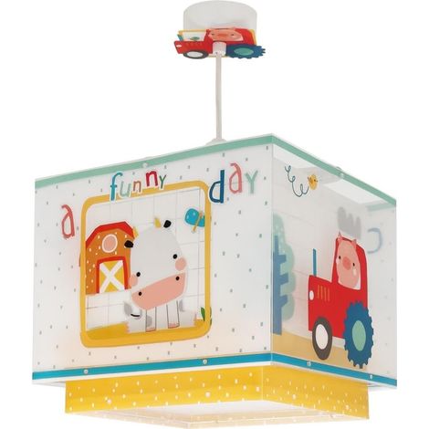 Lampe Suspension Enfand Cultiver les animaux, lustre chambre enfant, 63402, E27 (1/3)