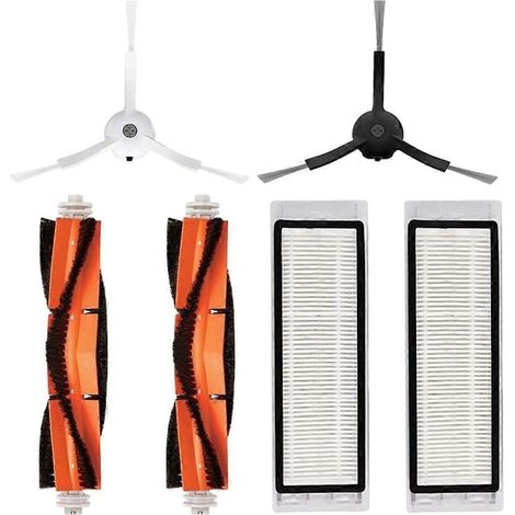 Brosse principale, brosse latérale et filtre compatibles avec les accessoires pour aspirateurs Xiaomi Roborock S50, T6, T7, S5 et S6 (1/5)