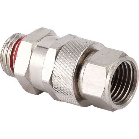 Raccord de tuyau de nettoyeur haute pression G3/8 en cuivre anti-torsion, rotation à 360°, adaptateur pour pelouse et jardin. (1/5)