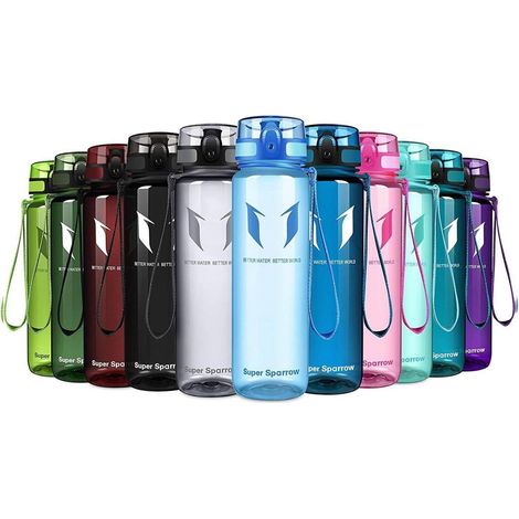 Trinkflasche Tritan BPAfrei Sportflasche Outdoor 750 ml Glossy Blau (1/5)