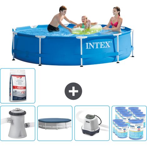 Intex Piscina con struttura Rotonda - 305x76 cm - 8-pezzi  SCB55 (1/5)