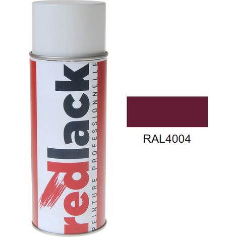 Bomboletta di Vernice spray 400ml – RAL 4004 – Viola bordeaux – opaca – multisupporto – Redlack