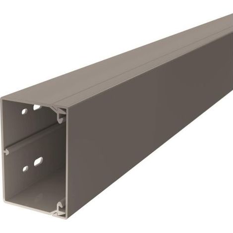 OBO Bettermann Wand- und Deckenkanal WDK 6022006, 60x90x2000mm, PVC, Grau