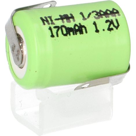 vhbw Akku Ersatz für 1/3AAA für Modellbau (170mAh, 1,2V, NiMH Grün) (1/5)