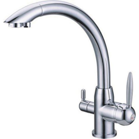 Rubinetto da cucina Shurity 340 3 vie 3/8” Cromo (1/3)