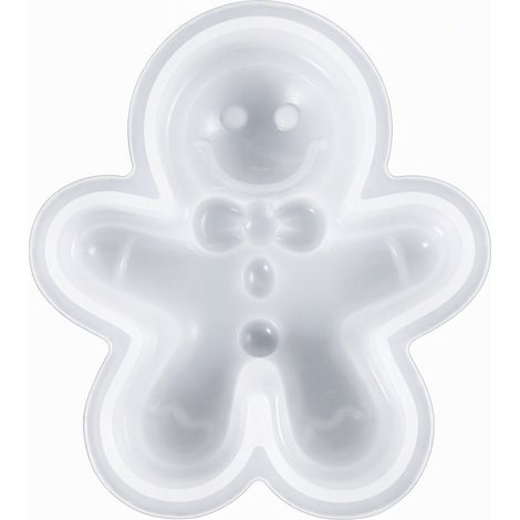 Moule en silicone savon motif bonhomme en pain d'épice Noël (1/5)
