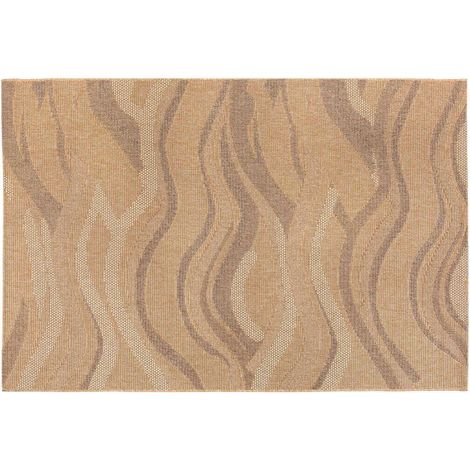 VIVARAISE - Tapis extérieur Vivaraise Clem - Polypropylène 100% - Naturel - 160 x 230 cm (1/4)