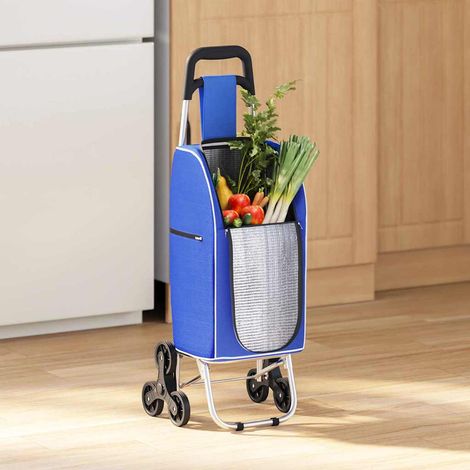 Einkaufswagen Blau 39,5 x 33 x 93 cm Oxford-stoff (1/4)