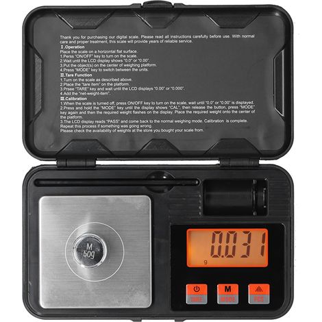 Balance de poche numérique portable 50 g x 0,001 g, pesée de bijoux (1/5)