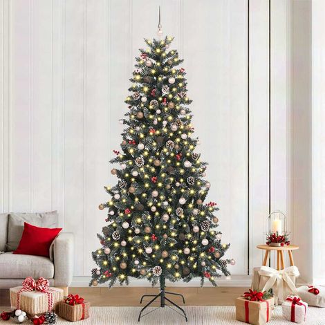 vidaXL Árbol de Navidad artificial Verde 240 cm PVC, Plástico y Acero (1/5)