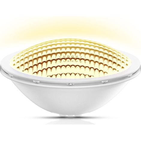 PAR56 Pool Lamp, 18W Waterproof IP68 Pool Spotlight Submersible LED Pool Light 12V DC/AC, 3000K Warm White