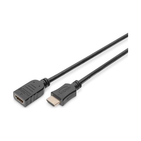 DIGITUS HDMI Verlängerungskabel m. Ethernet 4K 5m schwarz (1/2)