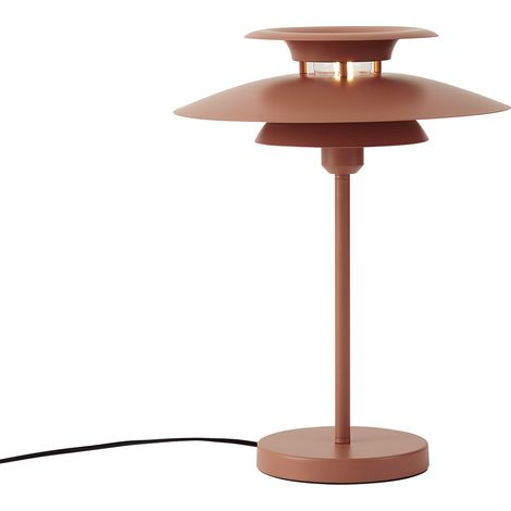 QAZQA Lampada da tavolo retrò color moka in acciaio 45 cm - Pauly