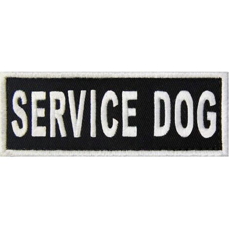 Signe d'alerte pour chien avec patchs et harnais brodés (1/5)