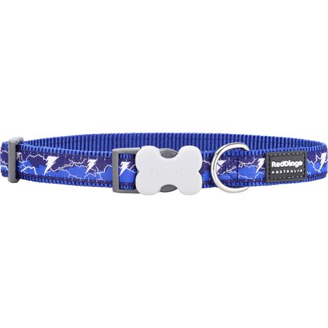 Collar para Perro Red Dingo STYLE LIGHTNING Azul marino 31-47 cm (1/2)