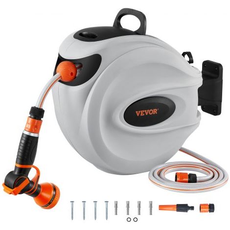 Avvolgitubo Automatico Retrattile 25m, Diametro Tubo 12mm (1/5)
