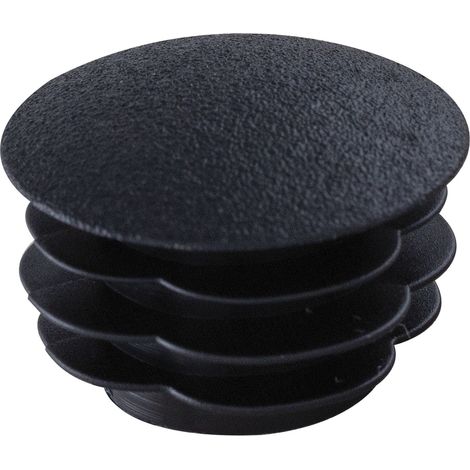 Lamellenstopfen gewölbt ø 10mm Rohrstopfen Wandstärke 0,8-1,5mm, KS schwarz (1/2)