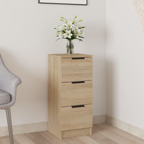 Sideboard Sonoma-Eiche 30x30x70 cm Holzwerkstoff (1/5)