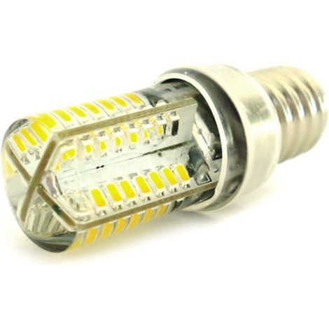 Lampada LED E14 Tubolare Bianco Caldo 3,5W=35W 360 Gradi Con Silicone Slim 64 SMD 3014 220V