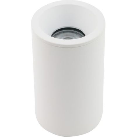 Schmale Deckenlampe rund Ø 85 mm GU10 IP54 Metall Aufputz Deckenlampe Wohnzimmer Spot Küche Flur