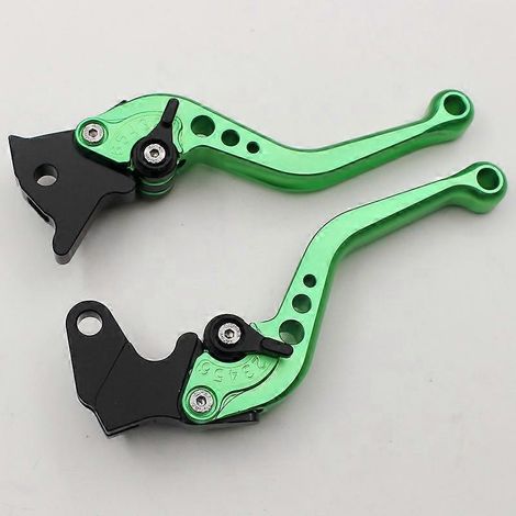LEVIER DE POIGNÉE DE FREIN, D'EMBRAYAGE ET DE KLAXON POUR MOTOCROSS YAMAHA TW200 (vert) (1/5)