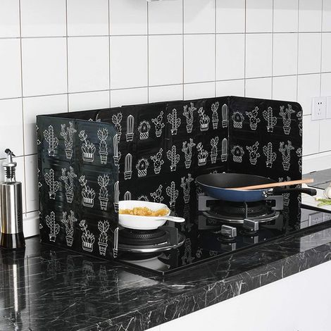 Protecteur anti-éclaboussures pliable pour cuisinière à gaz, écran de protection pour poêle (1/5)