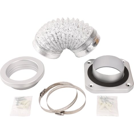 Kit de raccord magnétique pour conduit de sécheuse, tuyau flexible en aluminium, adaptateur de raccordement rapide (1/5)