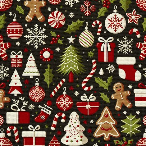 Tela decorativa para exteriores Oxford - Motivo navideño  DX1883 (1/5)