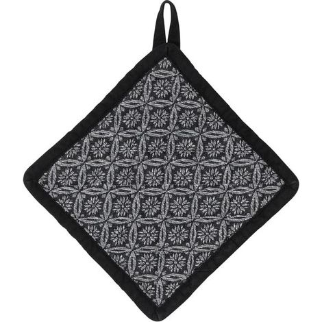 Manique 20 X 20 Cm Carreaux Noirs - Gianna - Kela