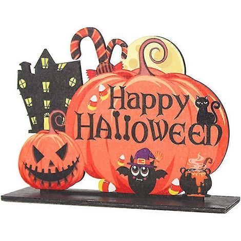 Decoración de mesa de Halloween para el hogar, figuras de mesa de Halloween, centros de mesa de calabaza (1/5)