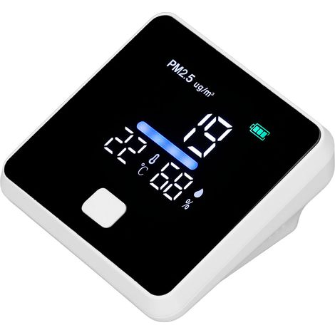 3-in-1 Thermometer-Hygrometer, präziser Luftqualitätsmonitor, Temperatur- und Feuchtigkeitsmessung, Tester für das Homeoffice. (1/5)
