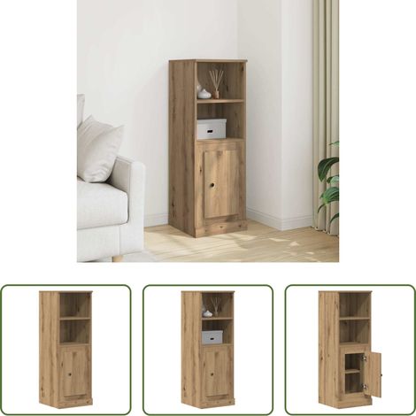 Highboard - Highboard Artisan-Eiche 36x35,5x103,5 cm Holzwerkstoff (1/5)