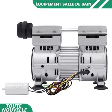 WAOBDLA Pompe à vide sans huile 750W Protection contre la surchauffe de la pompe à vide en alliage d'aluminium 65-70L/min (1/5)