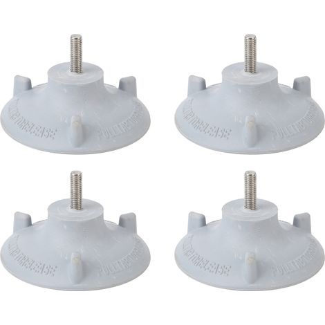 Shower chair for the elderly, replacement feet, large suction cups, non-slip rubber bath mat, 4 pieces (1/5)