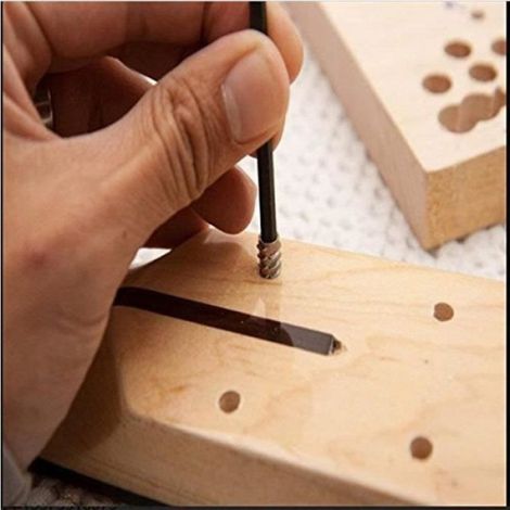 Vis à douille hexagonale en alliage de zinc pour meubles en bois - - Assortiment de 100 pièces (1/3)