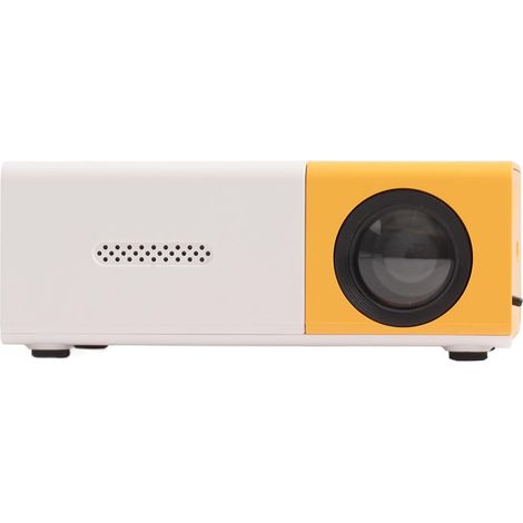 ZUMOLIR Mini Projecteur, Portable Full HD 1080p Multimédia Home Cinéma Projecteur de Film Vidéoprojecteur LED Poche pour Ordinateurs Portables, Consoles Jeux, Cartes TF, Appareils Photo