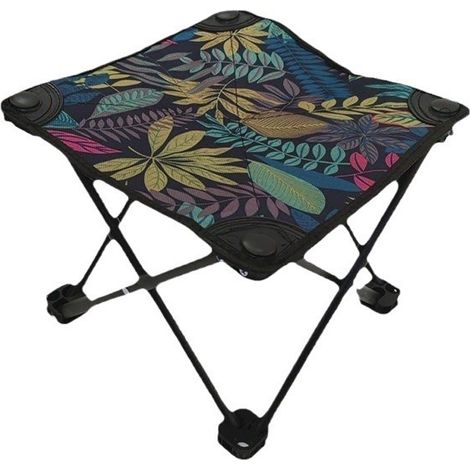 Tragbarer, faltbarer Outdoor-Hocker, faltbarer Campinghocker, Strandhocker zum Angeln, 28 x 28 x 23 cm