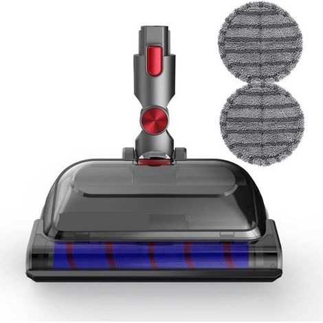 Cabezal de limpieza para fregona eléctrica compatible con aspiradoras Dyson V7, V8, V10 y V11. Cabezal de cepillo para uso en seco y húmedo (1/4)