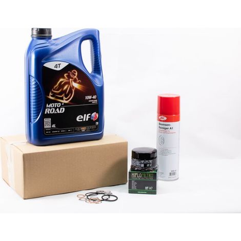 Kit Entretien Vidange Standard pour YAMAHA FZS 600 Fazer de 1998 à 2003 - ELF  MOTO 4 ROAD 10w40 4L