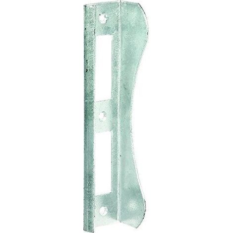 Alberts 215378 Butee pour portails avec serrure a encastrer, pour cadres d'une epaisseur d'environ 37 mm, galvanisee a chaud, 37 x 181 mm