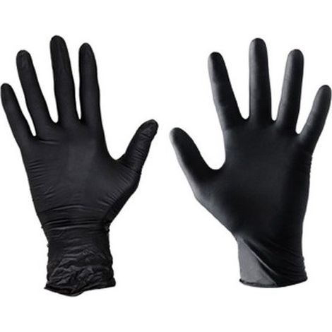 Sans latex - Zwart - 100 pièces - taille Large (1/2)