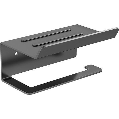Porte-Papier Toilette sans Perçage avec Étagère Multifonction Support Papier Hygiénique et Rangement pour Accessoires de Salle de Bain Design Chic et Pratique (1/5)