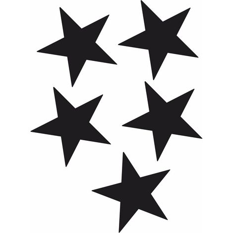 Adesivo Rifrangente Stella Nero (1/5)