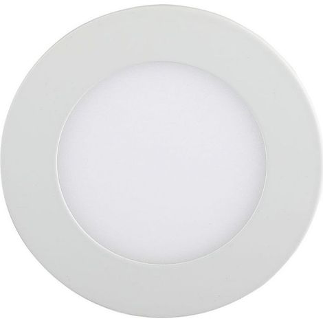 Panel LED mini V-TAC de 12 W, redondo, empotrable, blanco cálido